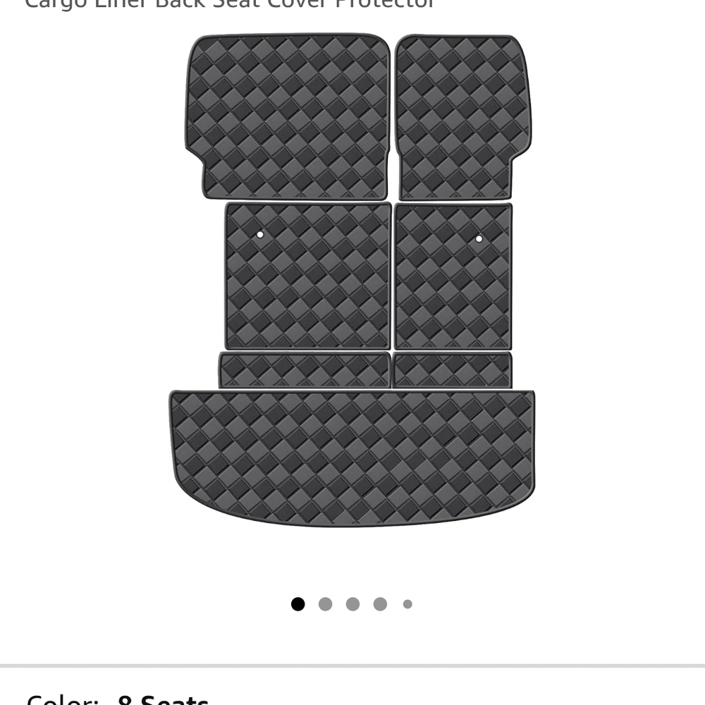 Kia Telluride Black Cargo Mat Set